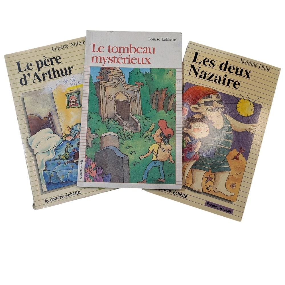Set of Three French Children's Books PREMIER ROMAN Vintage